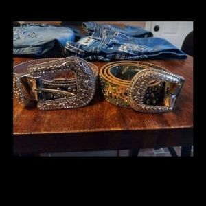 Women's western jeweled belt